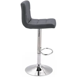 Lot de 2 tabourets de bar gris MIKE - HAPPY GARDEN