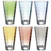 Lot de 6 verres colorés 300ml en Verre - Leonardo