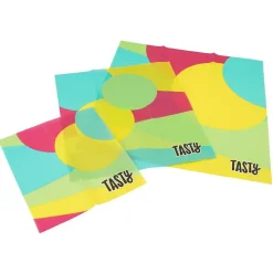 Lot de 3 wraps en cire d'abeille type film alimentaire Tasty Green