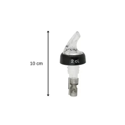 Lot de becs verseur doseur à alcool 2 cl avec bille Fackelmann Bar Concept