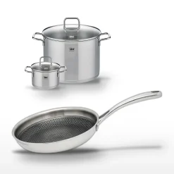 Lot Faitout 26cm & 16cm Elo Relief Evolution avec Poêle 24cm