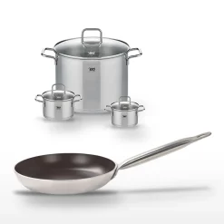 Lot Poêle 32 cm Elo Bistro Line & 3 Faitouts Elo Citrin