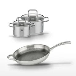 Lot Poêle 32cm & 2 Faitouts 16/20cm Elo Relief Evolution