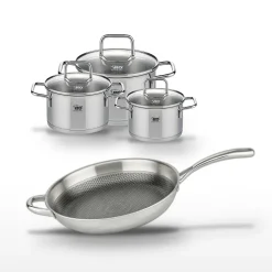 Lot Poêle 32cm & 3 Faitouts 14/16/20cm Elo Relief Evolution