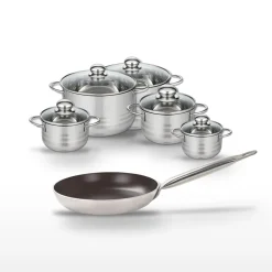 Lot Poêle 24cm & 5 Faitouts Elo Bistro Line