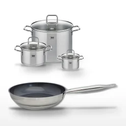 Lot Poêle 28cm & 3 Faitouts Elo Profi Therm Platinum