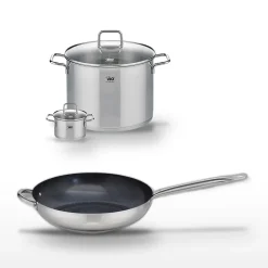 Lot Poêle 32cm Elo Profi Therm Platinum et 2 Faitouts Elo Citrin