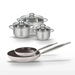 Lot Poêles 24cm & 32cm et Faitouts 14/16/20cm Elo Bistro Line