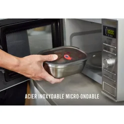 Lunch box acier micro-ondable 900ml en Acier - Black and Blum