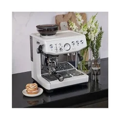 Machine à café - SAGE - Barista Express Impress - 15 bars - 1850 Watts - Blanc