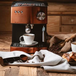 Machine à café, cafetière expresso Adler AD 4404cr, 15 bars, 850W, Cuivre
