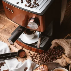 Machine à café, cafetière expresso Adler AD 4404cr, 15 bars, 850W, Cuivre