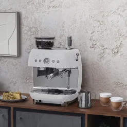 Machine à café combinée Expresso Années 50 blanc