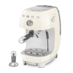 Machine à café expresso crème Smeg ECF03CREU années 50