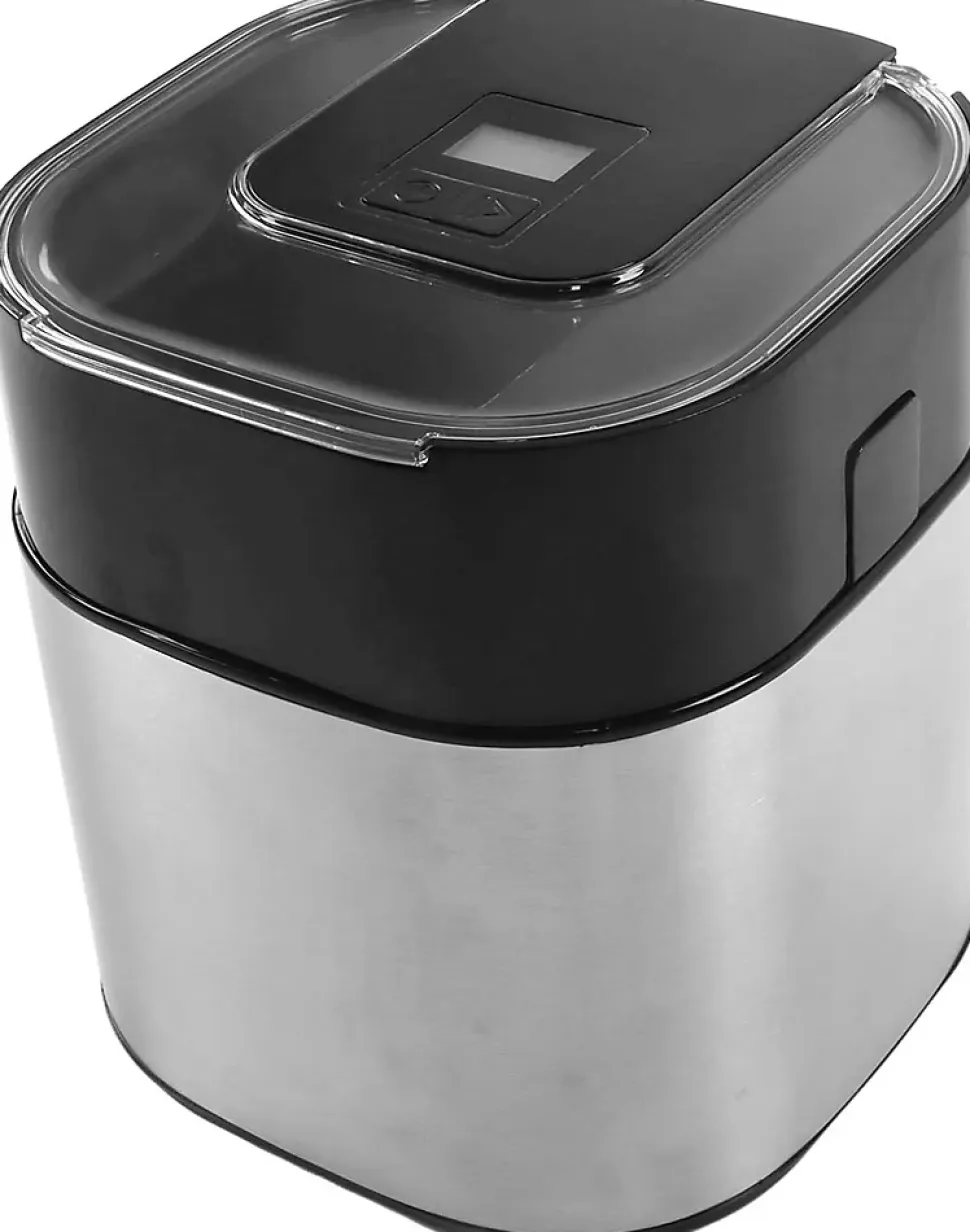 Machine à Crème Glacée Automatique de 1,5 L sans Pré-congélation 12W gris noir