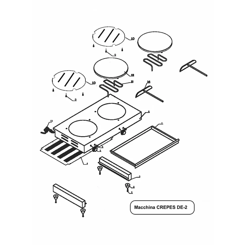 Machine à Crêpes DE-2 - Beckers