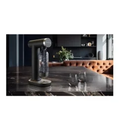 Machine à gazéifier l'eau + 1 bouteille - noir Smeg SKC01BLM collezione