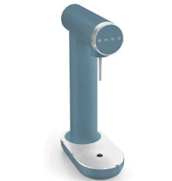 Machine à gazéifier l'eau + 1 bouteille bleu orage mat Smeg SKC01SBM collezione