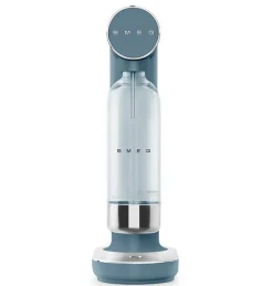 Machine à gazéifier l'eau + 1 bouteille bleu orage mat Smeg SKC01SBM collezione