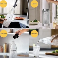Machine à gazéifier l'eau + 2 bouteilles + 1 cylindre Sodastream TERRABILV terra