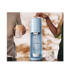 Machine à gazéifier l'eau + 1l bouteille + 1 cylindre - bleu pastel Sodastream 1012811333