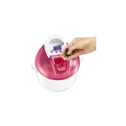 Machine à glaces cuve 1.8L Sorbetière 12W + Cuillère Framboise LAGRANGE