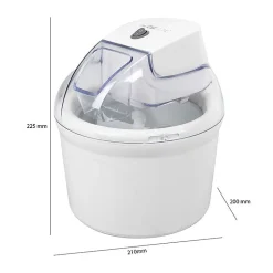 Machine à glace/Sorbetière duo deux compartiments Clatronic ICM 3764 Blanc