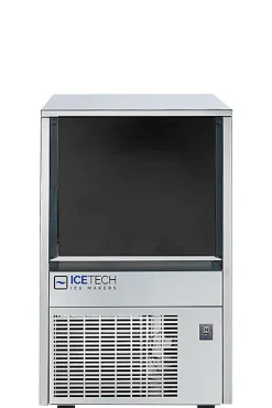Machine à Glaçon Creux -Production de 22 à 122 kg/jour - Condenseur a AIR - Icetech - Gris - l40.1- L0.1- P50.6- h69.8