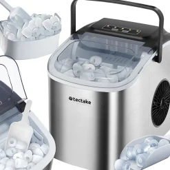 Machine à glaçons capacité de 1,2 L avec 2 tailles de glaçons argent