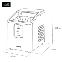 Machine à glaçons 12kg / jour - KUB12