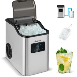 Machine à Glaçons 24kg jour avec Autonettoyage Ice Maker Pelle à Glaçons