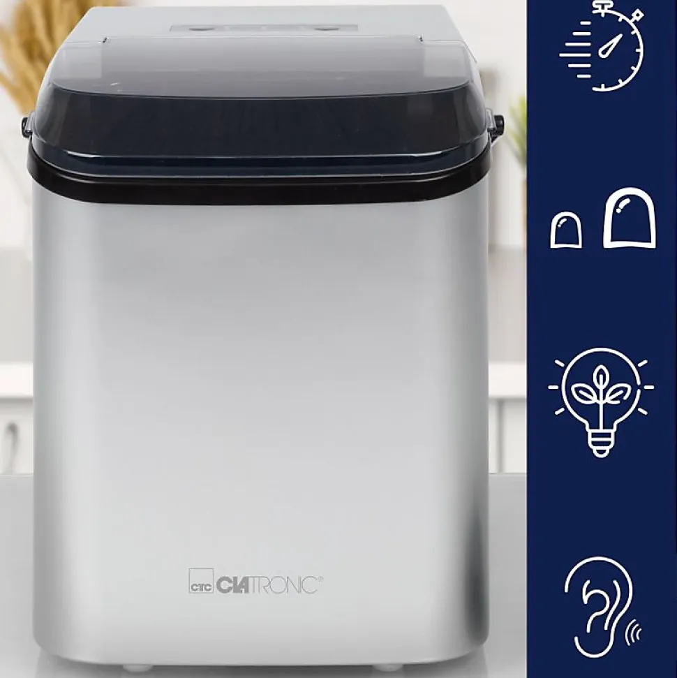 Machine à glaçons 1,5L avec écran LED 12KG Clatronic EWB3785