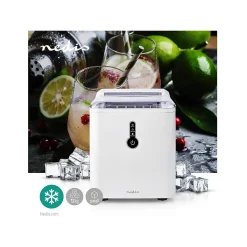 Machine à glaçons 120w 12kg/24h Nedis KAIC100FWT