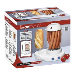 Machine à Hot Dog et Cuiseur à oeufs Clatronic HDM 3420 EKN Blanc