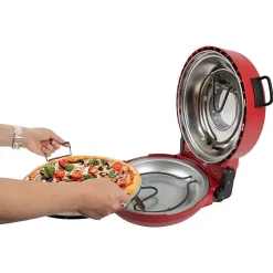 Machine à Pizza 1200W rouge Clatronic PM3787-Rouge