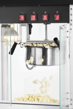 Machine à Pop-Corn Professionnelle - 560x420x(H)770 mm - Hendi - Noir - l56- L0.1- P42- h76- Aluminium