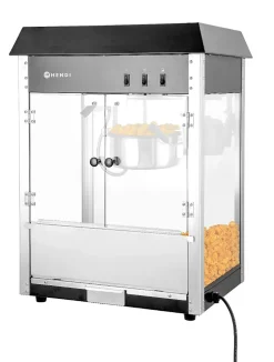 Machine à Pop-Corn Professionnelle - 560x420x(H)770 mm - Hendi - Noir - l56- L0.1- P42- h76- Aluminium