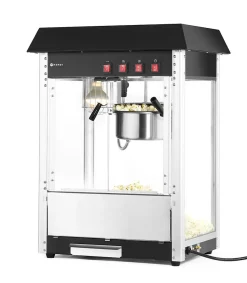 Machine à Pop-Corn Professionnelle - 560x420x(H)770 mm - Hendi - Noir - l56- L0.1- P42- h76- Aluminium