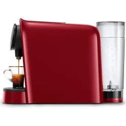 Machine a café a capsules double espresso PHILIPS L'Or Barista LM8012/51 - Rouge + 9 capsules