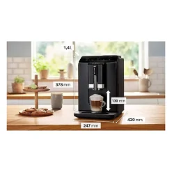 Machine a café broyeur expresso - BOSCH - TIE20119 Serie 2 - 1300 W - 250 g de grains - 1,4 L - Noir