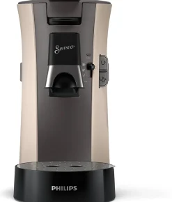 Machine a café dosette SENSEO SELECT Philips CSA240/31, Intensity Plus, Booster d'arômes, Crema plus, 1 a 2 tasses, Nougat
