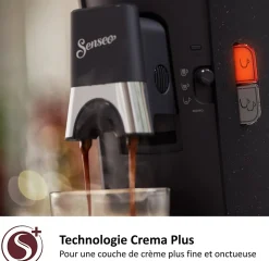 Machine a café dosette SENSEO SELECT Philips CSA240/21, Intensity Plus, Booster d'arômes, Crema plus, 1 a 2 tasses, ECO