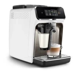 Machine a café expresso broyeur automatique - PHILIPS - EP2339/40 - Serie 2300 - LatteGo - Chrome Blanc