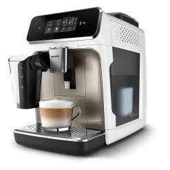 Machine a café expresso broyeur automatique - PHILIPS - EP2339/40 - Serie 2300 - LatteGo - Chrome Blanc