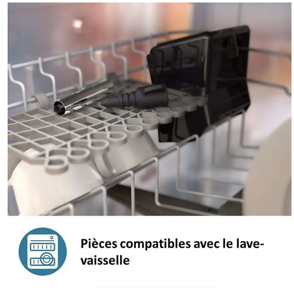 Machine a café expresso broyeur automatique - PHILIPS - EP2339/40 - Serie 2300 - LatteGo - Chrome Blanc