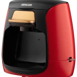 Machine a Cafe - Cafetiere Electrique a café - SENCOR - SCE 2101RD - 0,3 L - 500 W - 2 tasses incluses - Rouge