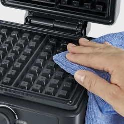 Machine a Gaufre - Gaufrier Electrique - SEVERIN - WA2125 - 1600 W - Revetement céramique antiadhésif - Gris / Noir