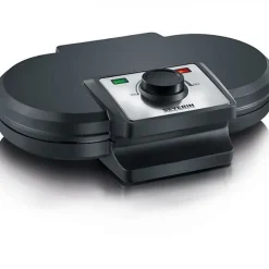 Machine a Gaufre - Gaufrier Electrique SEVERIN - WA2106 - Plaques forme coeur - Revetement anti-adhésif - 1200W