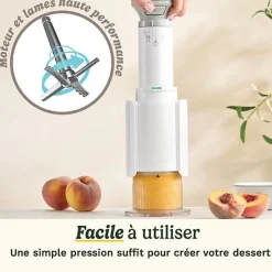 Machine a Glace - Sorbetiere Machine a glace CUISINART - ICEFD10E - Capacité 3 x 240ml - 250W