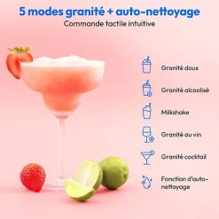 Machine a Glace - Sorbetiere Machine a boissons glacées et granitées MEDION - MD12090 - Capacité 2,6L - 5 programmes - 200W